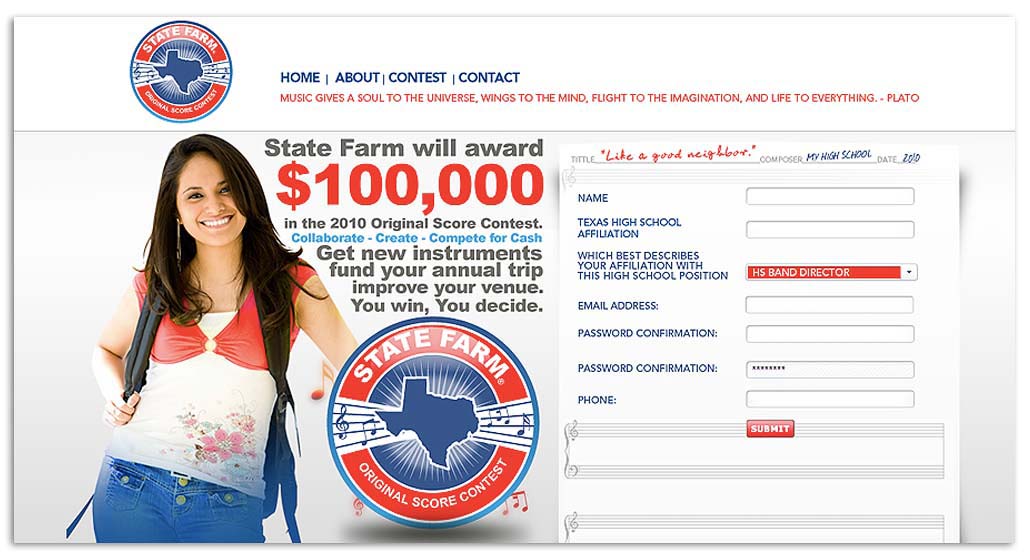 State Farm Original Score Contest